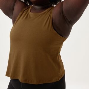 Girlfriend Collective Fox Cupro Recycled Cotton High Neck Tank Size XL